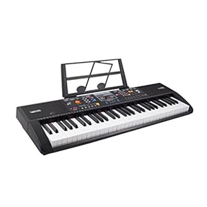 Plixio 61 Key Full Size Electronic Music Keyboard Electric Piano